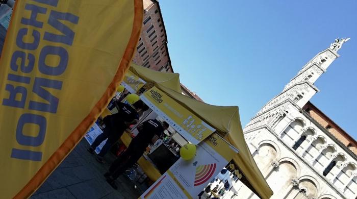 Foto della campagna Io Non Rischio in Piazza San Michela a Lucca